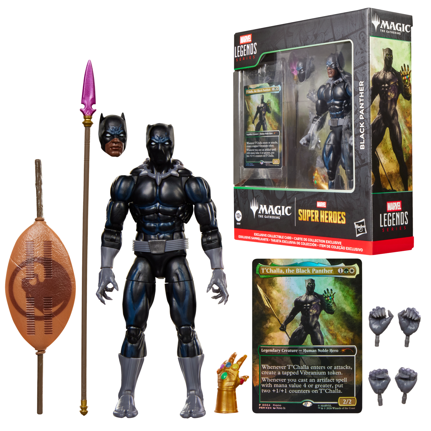 *PRE-ORDER Marvel Legends Magic The Gathering Series 6 Inch Action Figure With Trading Card - Black Panther