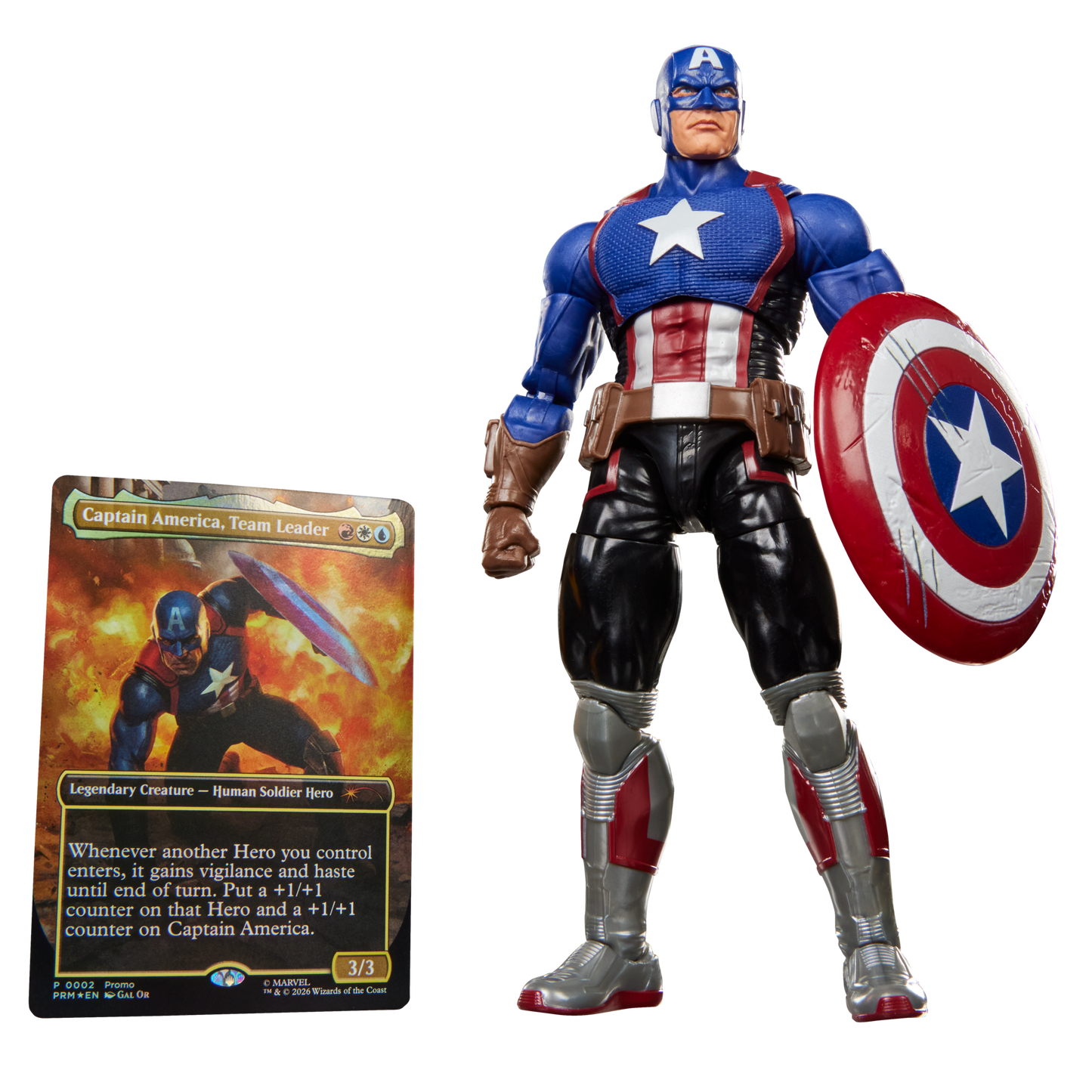 *PRE-ORDER Marvel Legends Magic The Gathering Series 6 Inch Action Figure With Trading Card - Captain America