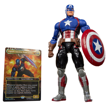 *PRE-ORDER Marvel Legends Magic The Gathering Series 6 Inch Action Figure With Trading Card - Captain America