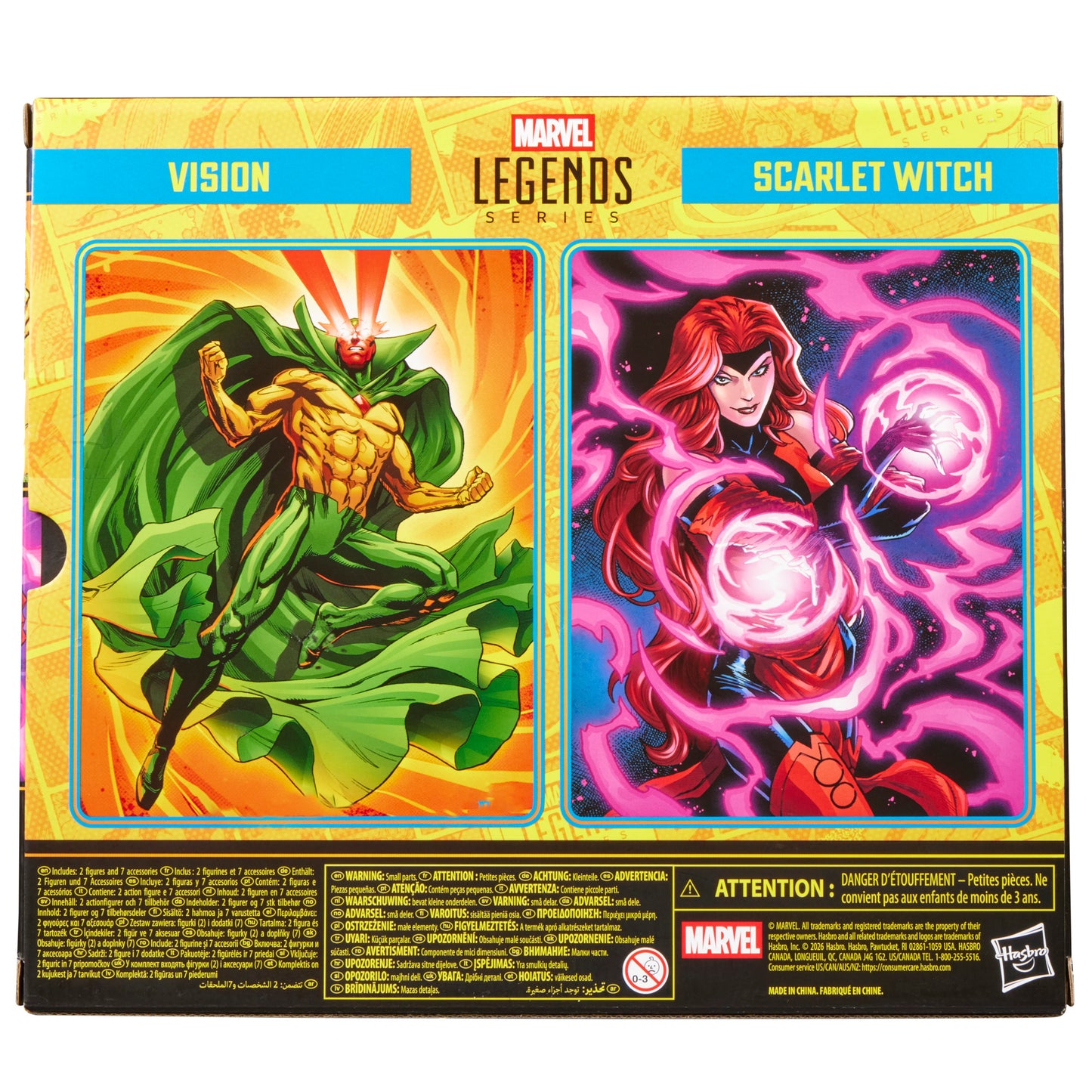 *PRE-ORDER Marvel Legends Avengers 6 Inch Scale Action Figure 2 Pack - Vision & Scarlet Witch
