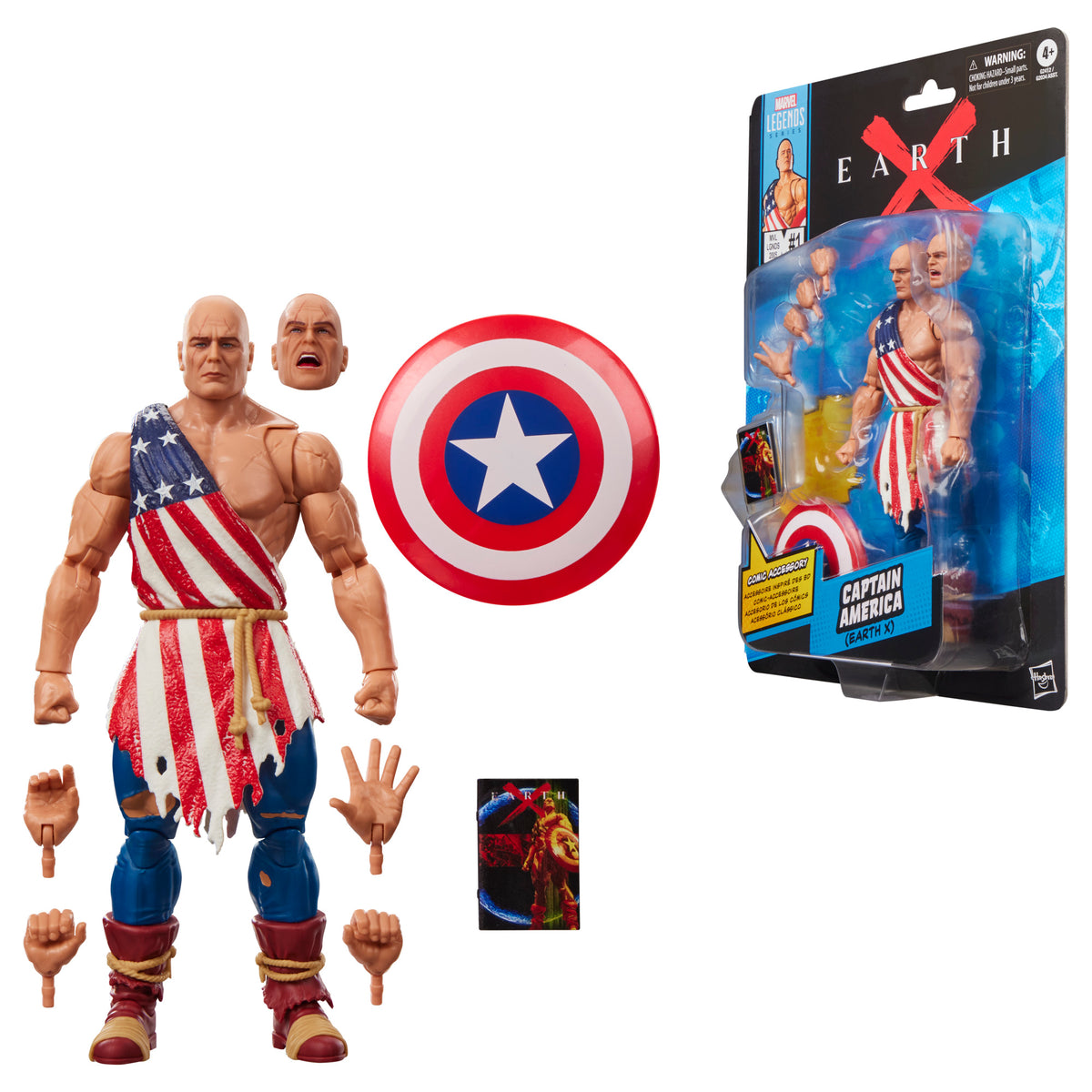 PRE-ORDER Marvel Legends Comic Retro 6 Inch Action Figure Wave 3 - Captain America (Earth X)