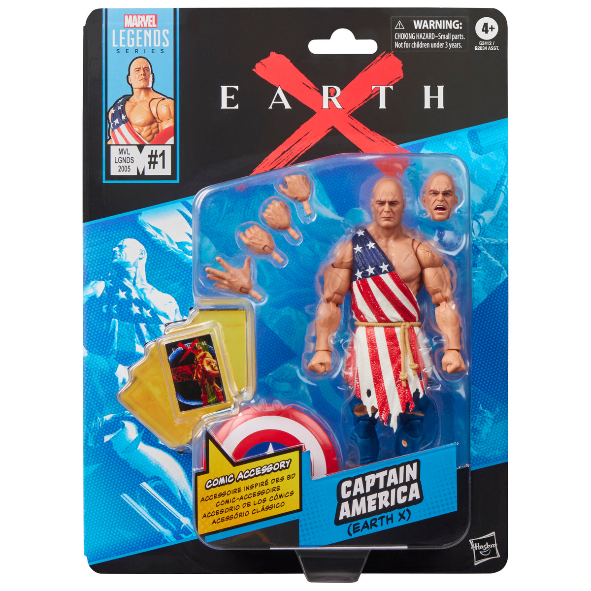 PRE-ORDER Marvel Legends Comic Retro 6 Inch Action Figure Wave 3 - Captain America (Earth X)