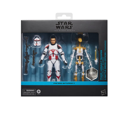Star Wars Black Series 6 Inch Exclusive Action Figure 2-Pack - Assault Trooper & Battle Droid Officer