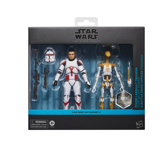 Star Wars Black Series 6 Inch Exclusive Action Figure 2-Pack - Assault Trooper & Battle Droid Officer