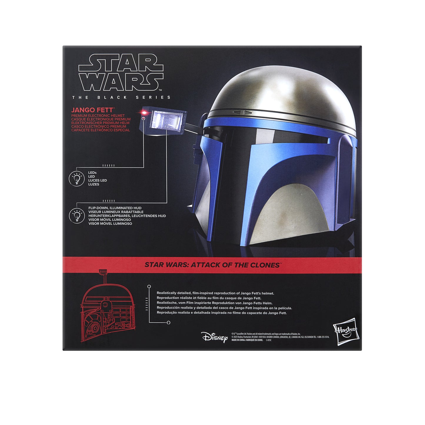 *PRE-ORDER Star Wars Black Series Exclusive Premium Electronic Helmet - Jango Fett