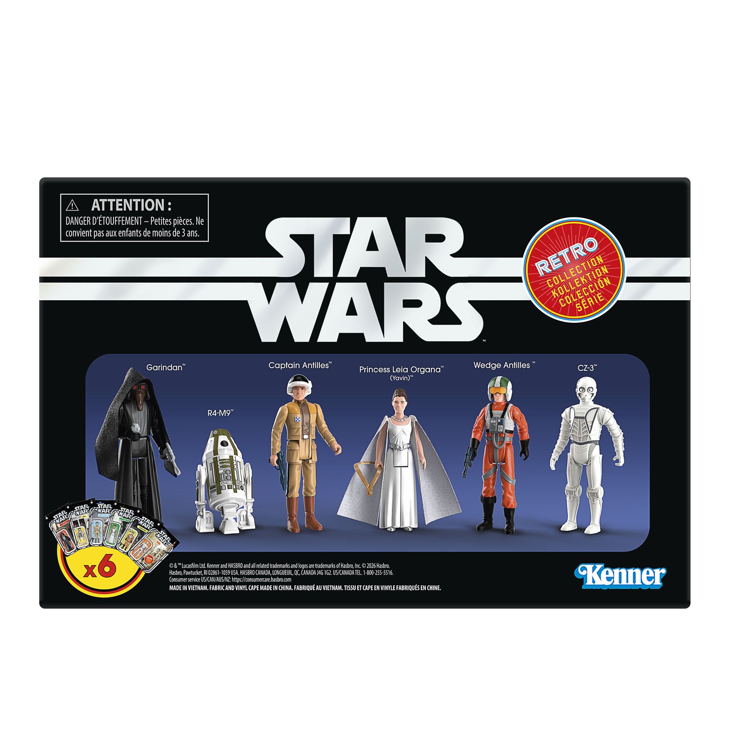 *PRE-ORDER Star Wars Retro Collection Action Figure (A New Hope Set 4) - Boxed Set of 6