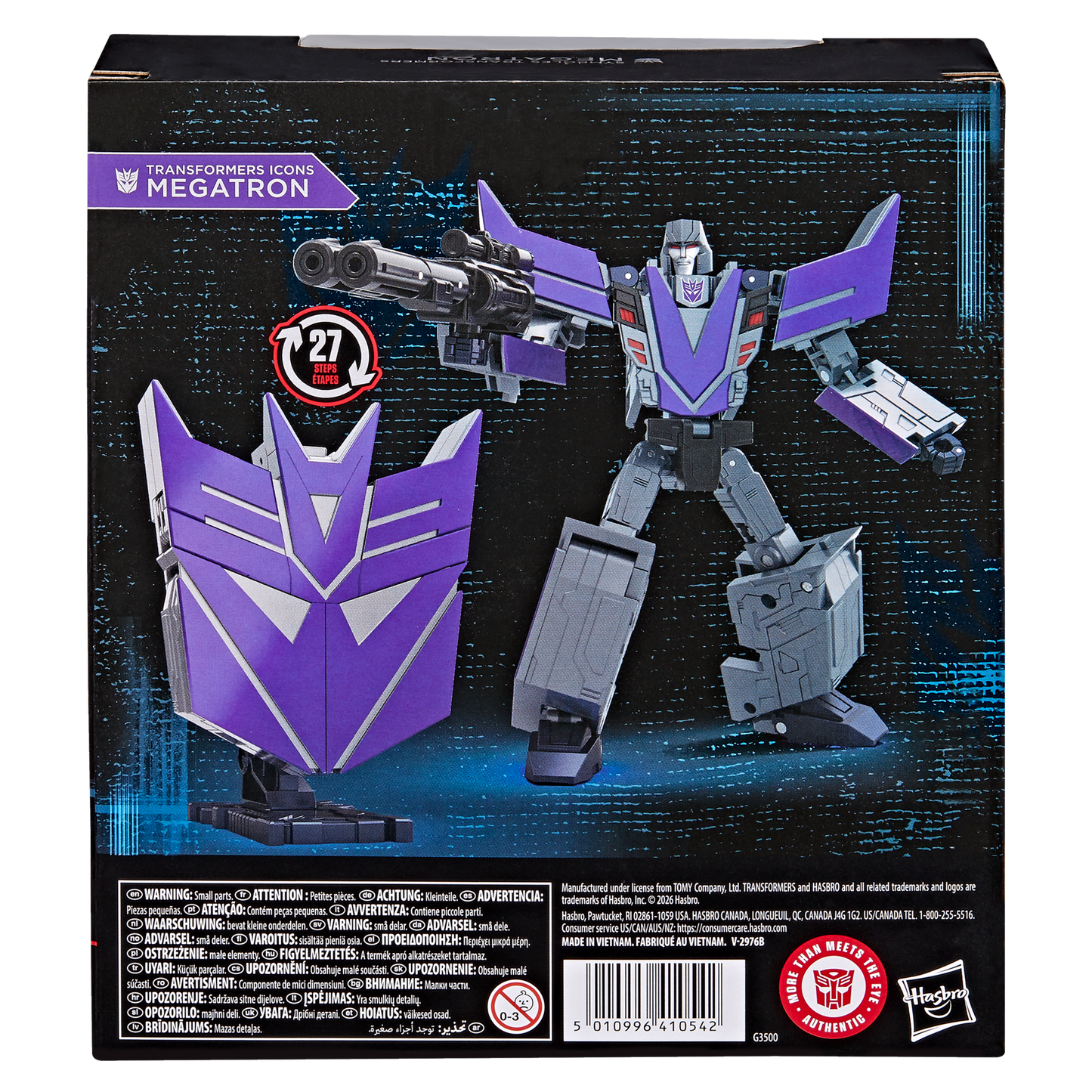 PRE-ORDER Transformers Icons Voyager Class Action Figure - Megatron (Decepticon Symbol)
