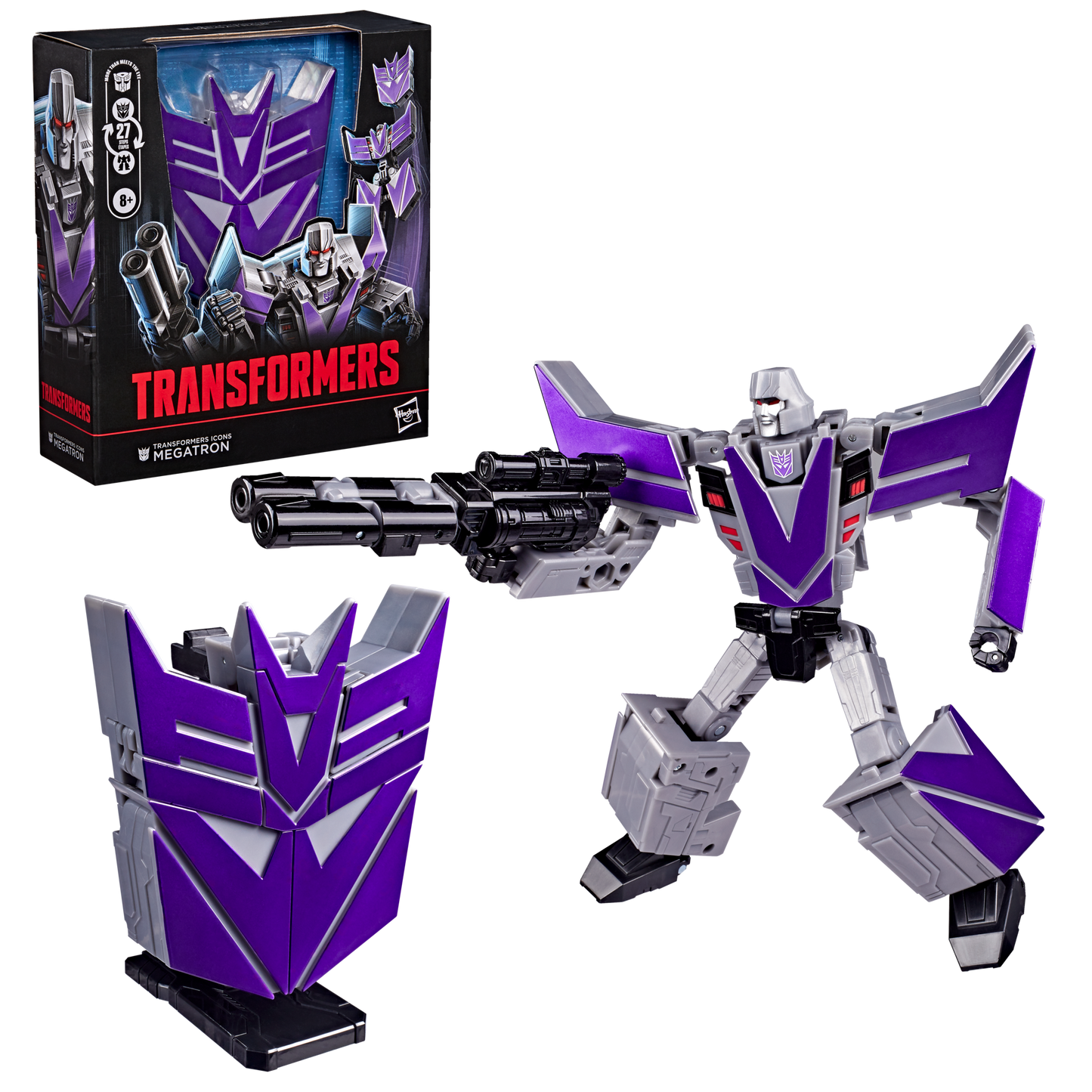 PRE-ORDER Transformers Icons Voyager Class Action Figure - Megatron (Decepticon Symbol)