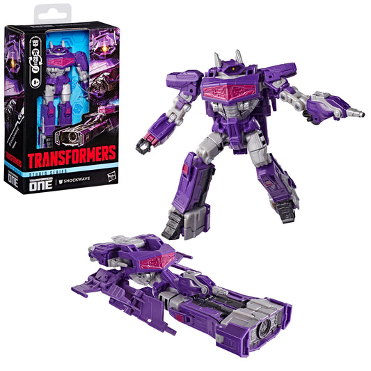 PRE-ORDER Transformers Studio Series Deluxe Class Action Figure - Shockwave (Transformers One)