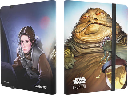 Gamegenic Star Wars Unlimited 18-Pocket Album - Leia Organa & Jabba The Hutt