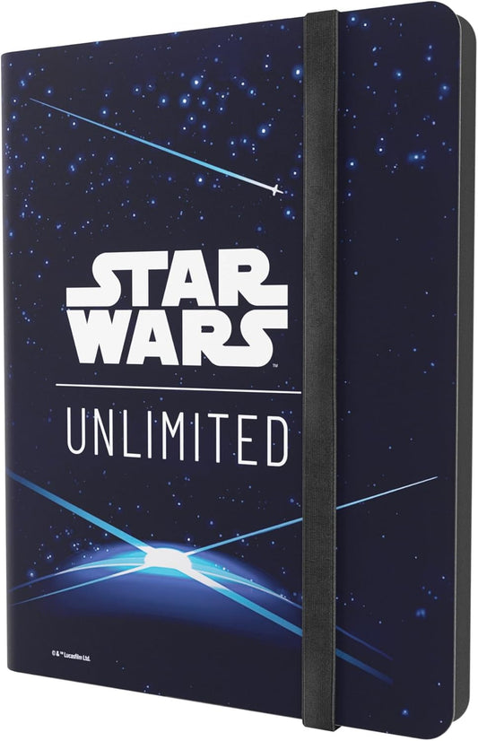 Gamegenic Star Wars Unlimited 18-Pocket Album - Card Back Blue