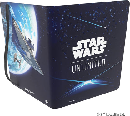 Gamegenic Star Wars Unlimited 18-Pocket Album - Card Back Blue