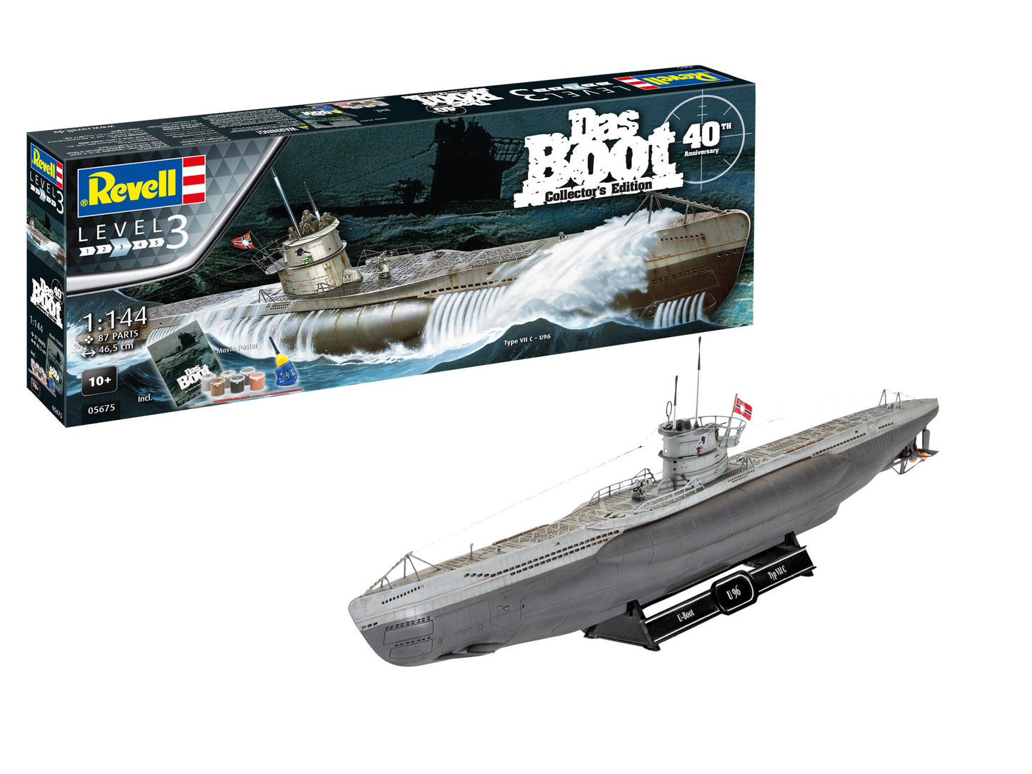 Revell Das Boot 1:144 Scale Model Kit - 40 Years Collector's Edition