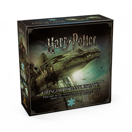 Harry Potter Noble Collection 1000pc Jigsaw Puzzle - Gringotts Bank Escape