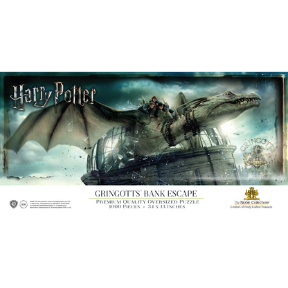 Harry Potter Noble Collection 1000pc Jigsaw Puzzle - Gringotts Bank Escape