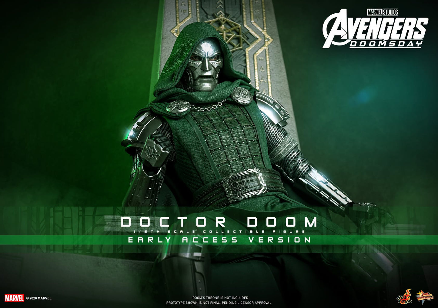 *PRE-ORDER Doctor Doom - Marvel Avengers Doomsday Hot Toys Collectibles 1/6th Scale Action Figure