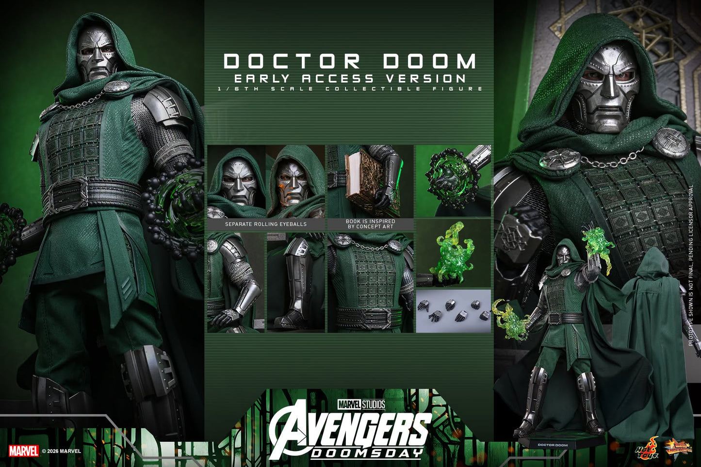 *PRE-ORDER Doctor Doom - Marvel Avengers Doomsday Hot Toys Collectibles 1/6th Scale Action Figure