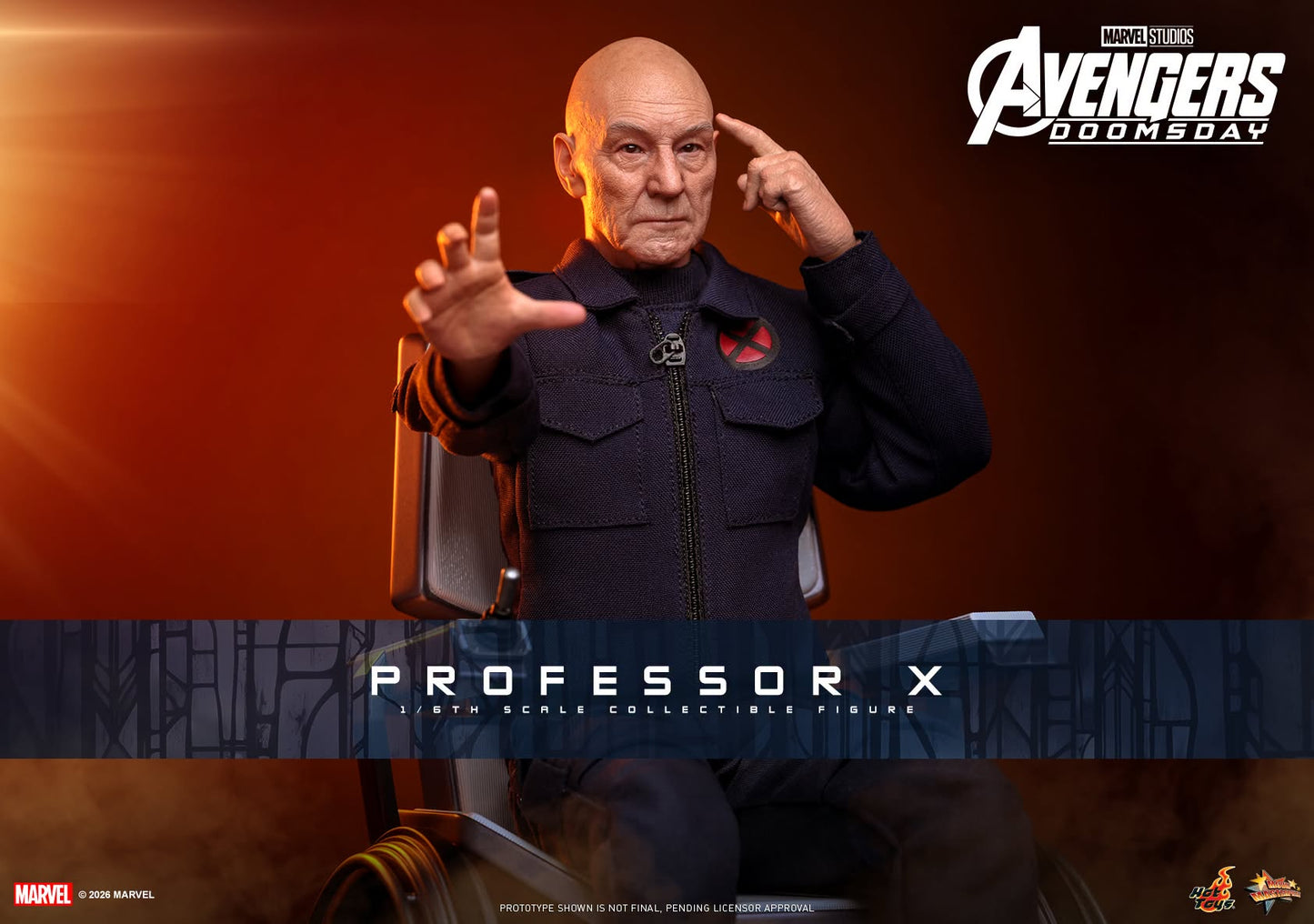 PRE-ORDER Professor X - Marvel Avengers Doomsday Hot Toys Collectibles 1/6th Scale Action Figure