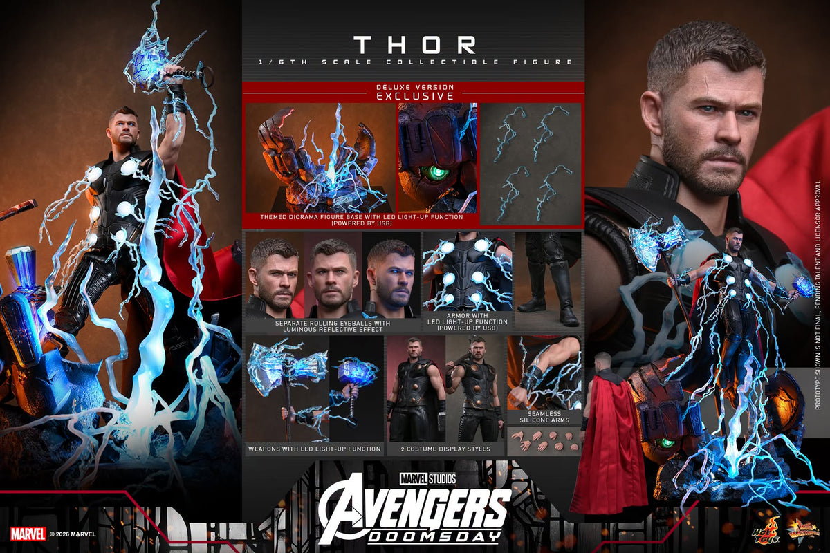 PRE-ORDER Thor (Deluxe) - Marvel Avengers Doomsday Hot Toys Collectibles 1/6th Scale Action Figure
