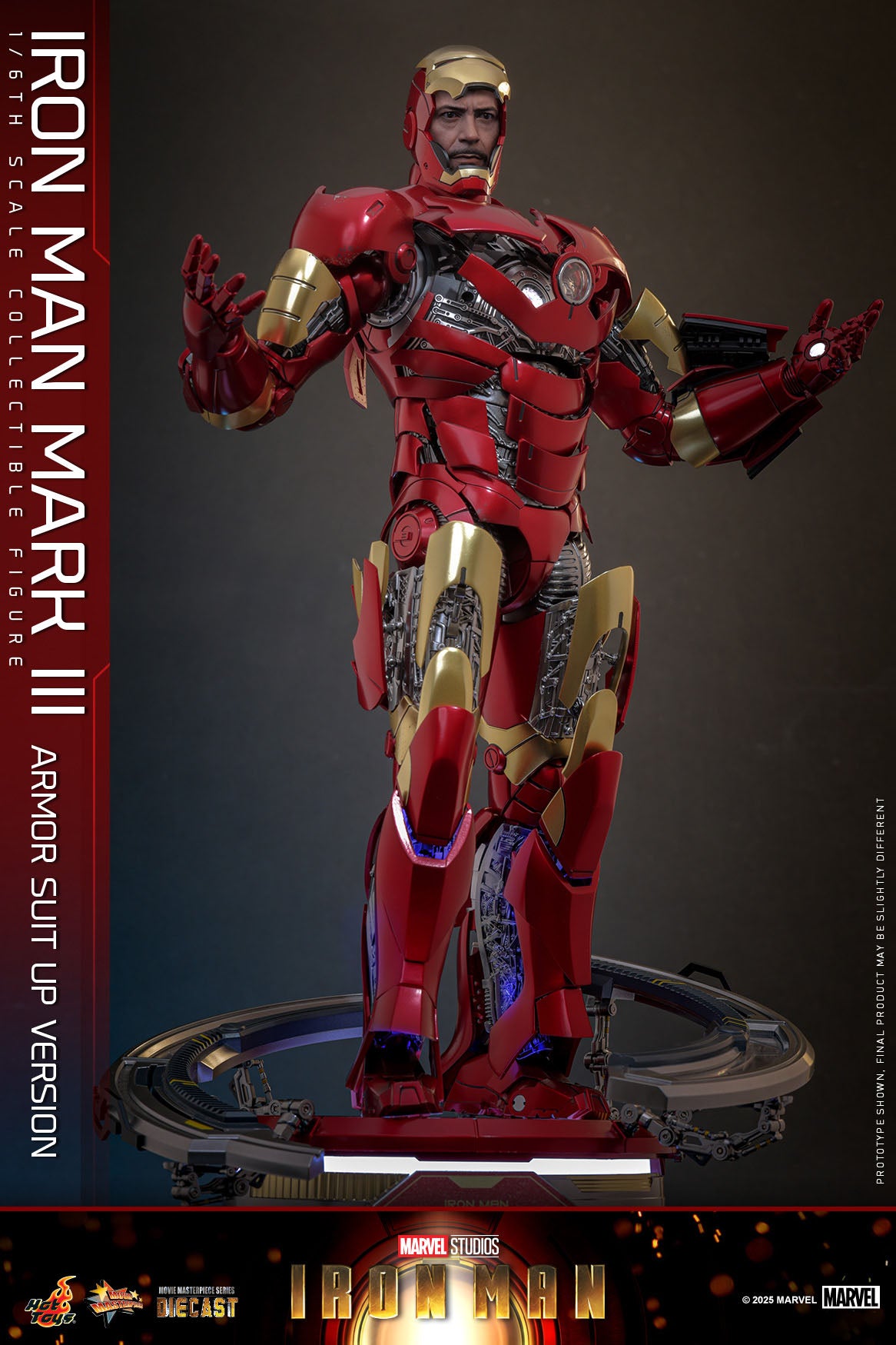 Iron Man Mark III (Suit Up Edition) - Marvel Iron Man Hot Toys Collectibles 1/6 Scale Action Figure (Copy) (Copy)