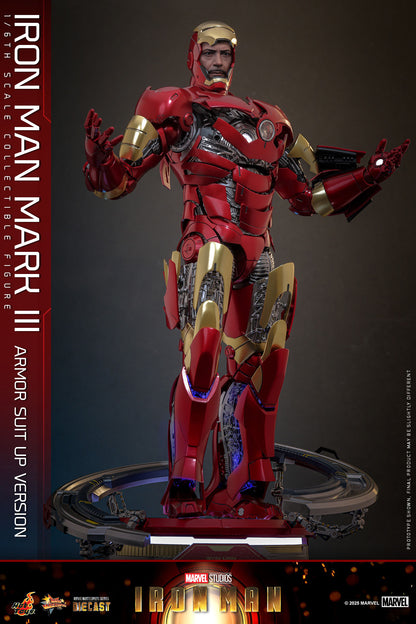 Iron Man Mark III (Suit Up Edition) - Marvel Iron Man Hot Toys Collectibles 1/6 Scale Action Figure (Copy) (Copy)