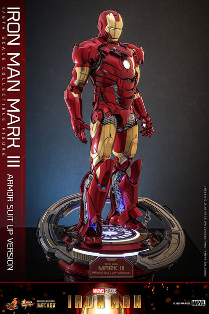 Iron Man Mark III (Suit Up Edition) - Marvel Iron Man Hot Toys Collectibles 1/6 Scale Action Figure (Copy) (Copy)