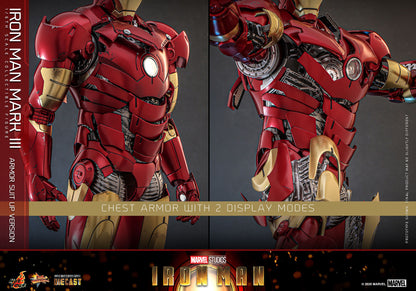 Iron Man Mark III (Suit Up Edition) - Marvel Iron Man Hot Toys Collectibles 1/6 Scale Action Figure (Copy) (Copy)