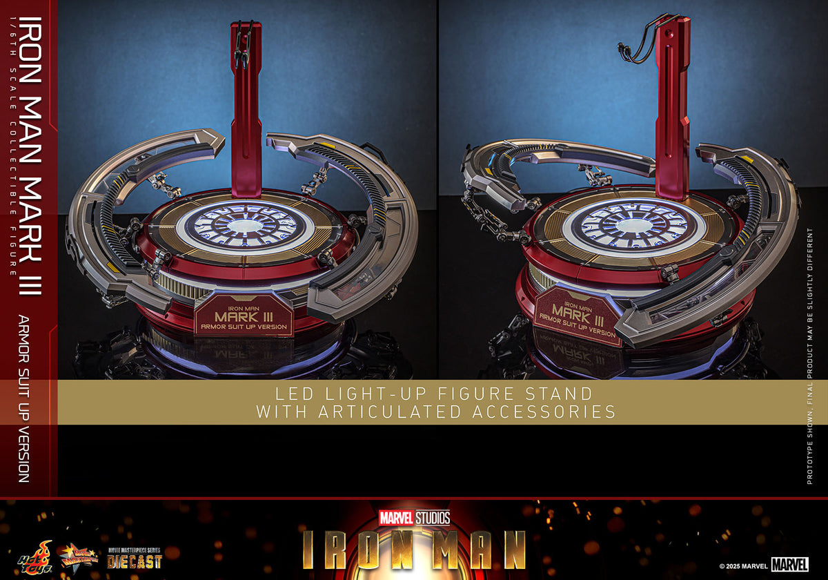 Iron Man Mark III (Suit Up Edition) - Marvel Iron Man Hot Toys Collectibles 1/6 Scale Action Figure (Copy) (Copy)