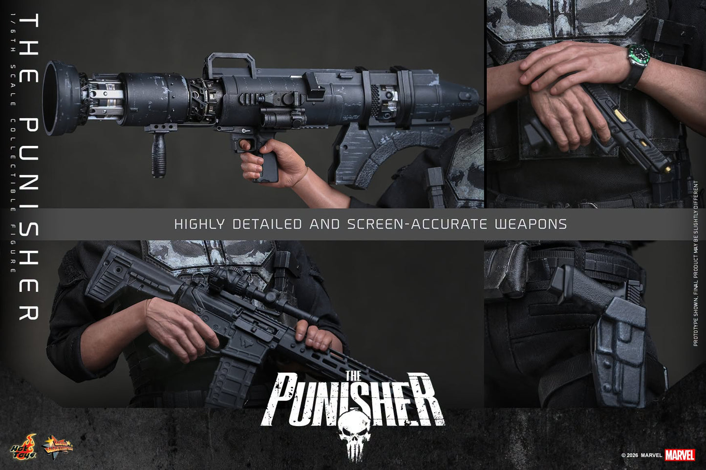 *PRE-ORDER The Punisher - Marvel The Punisher Hot Toys Collectibles 1/6th Scale Action Figure