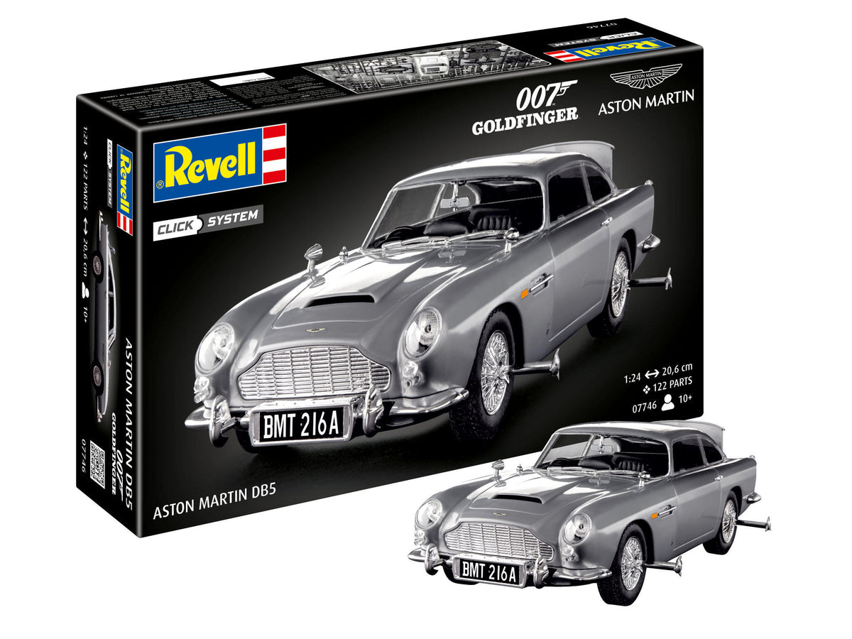 Revell James Bond 1/24 Scale Model Kit - Aston Martin DB5