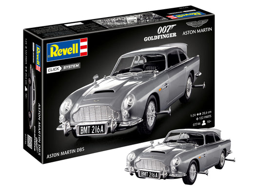 Revell James Bond 1/24 Scale Model Kit - Aston Martin DB5
