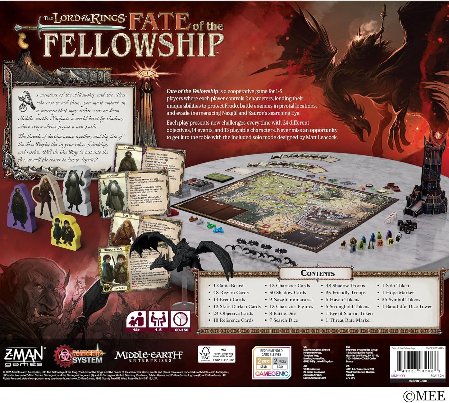 Lord of the Rings Board Game - Fate of the Fellowship