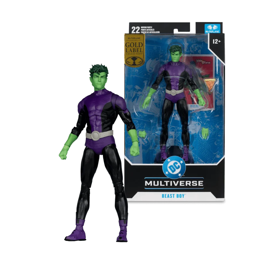 DC Multiverse 7 Inch Scale Action Figure - Beast Boy (Gold Label)