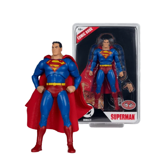 DC Direct 7 Inch Action Figure Page Punchers Wave 13 - Superman (Justice 1) (Red Platinum)