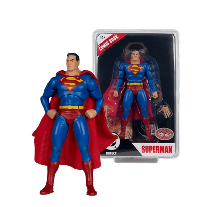 DC Direct 7 Inch Action Figure Page Punchers Wave 13 - Superman (Justice 1) (Red Platinum)