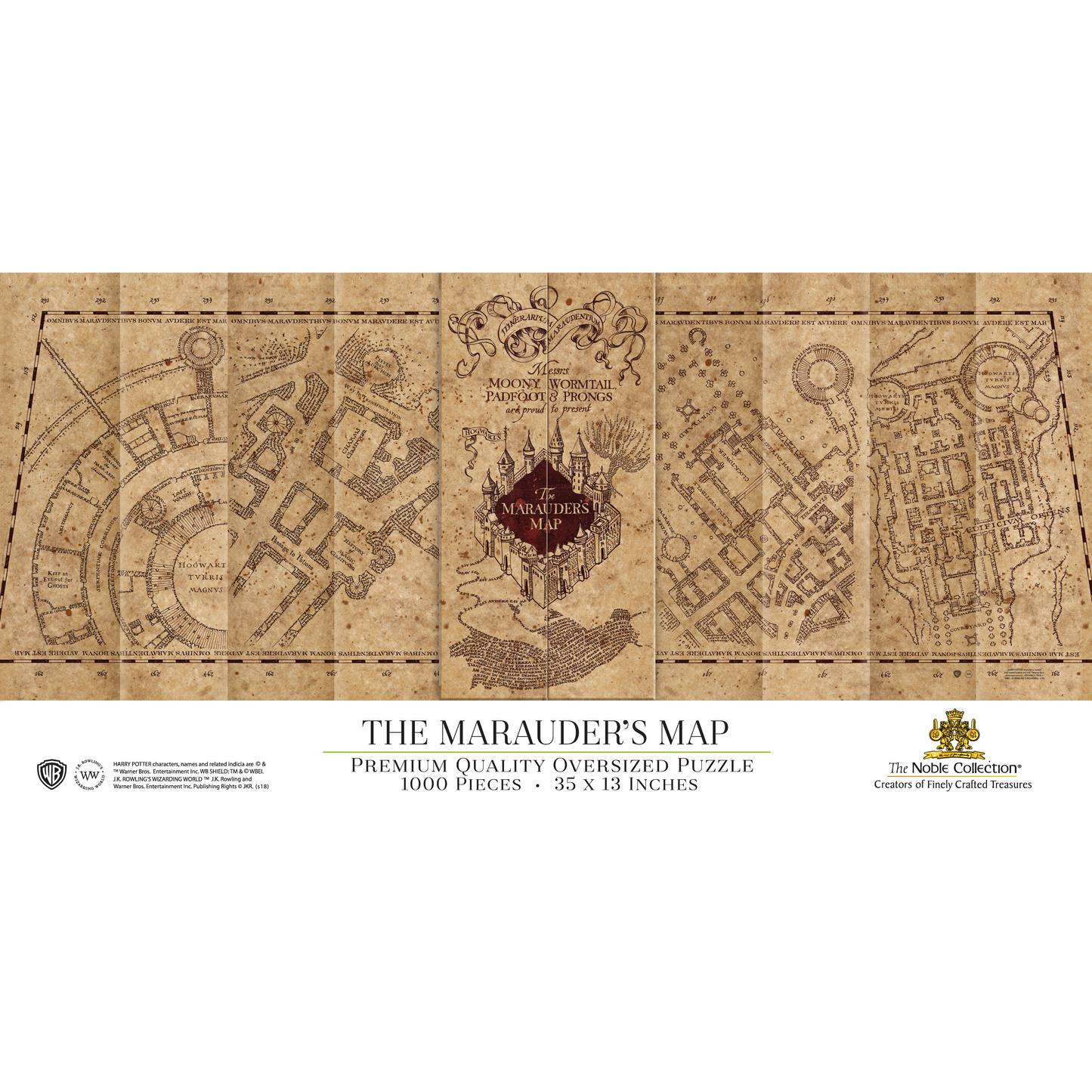 Harry Potter Noble Collection 1000pc Jigsaw Puzzle - Marauders Map