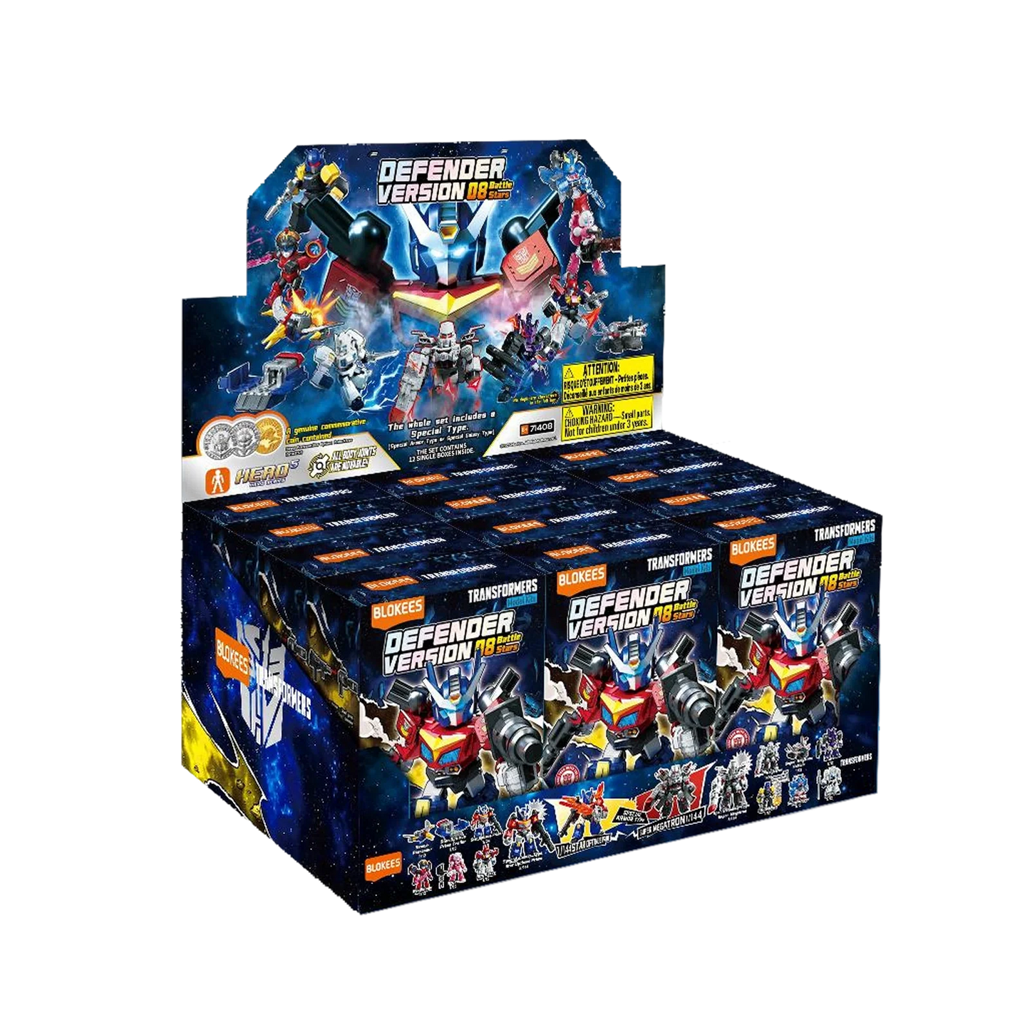 Transformers Defender Version: 08 Battle Stars Blokees Model Kit - Blind Box