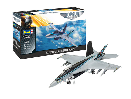 Revell Top Gun Maverick 1:48 Scale Model Kit - Maverick's F/A-18E Super Hornet
