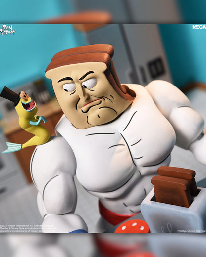 *PRE-ORDER Ren and Stimpy Ultimate 7 Inch Scale Action Figure - Powdered Toast Man