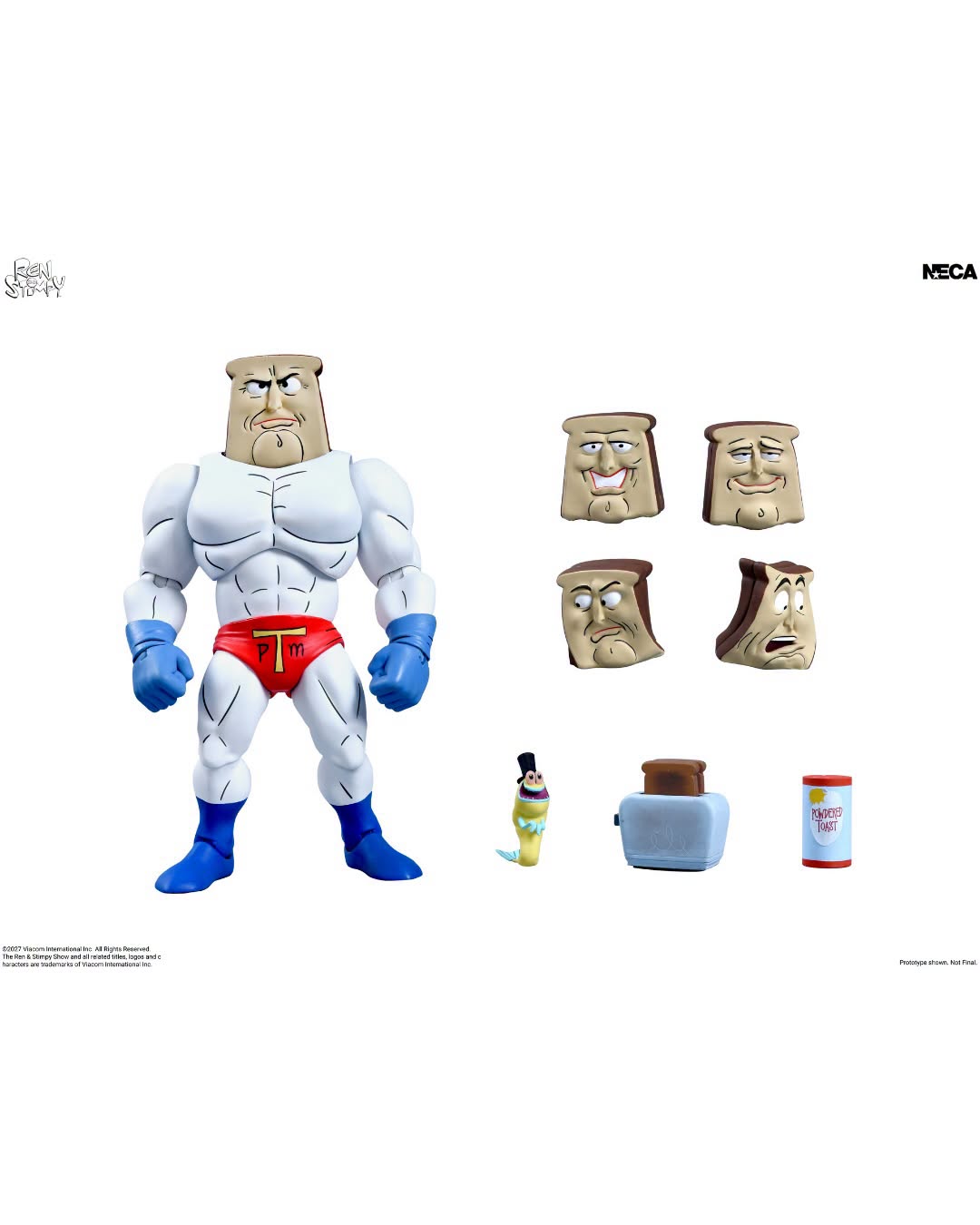 *PRE-ORDER Ren and Stimpy Ultimate 7 Inch Scale Action Figure - Powdered Toast Man