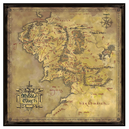 Lord of the Rings Noble Collection 1000pc Jigsaw Puzzle - Map of Middle Earth
