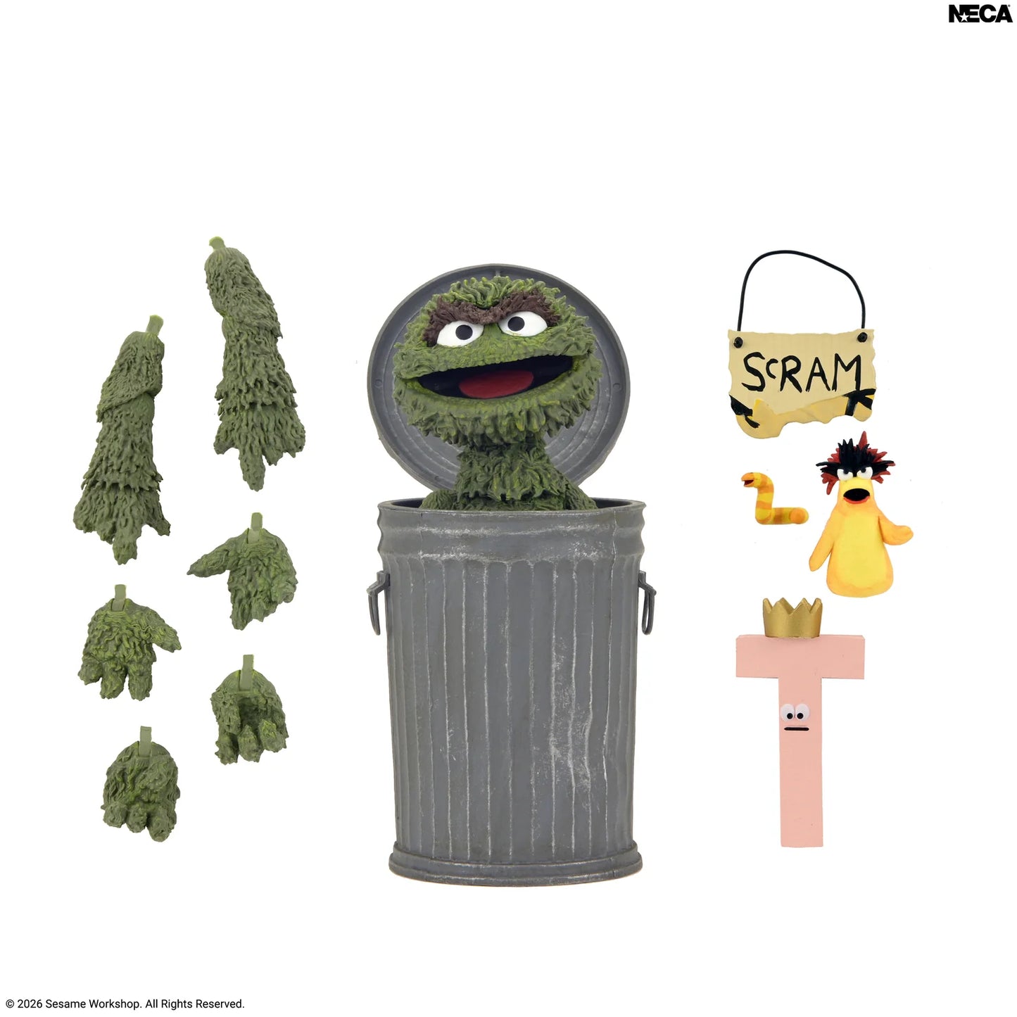 *PRE-ORDER Sesame Street 7 Inch Scale Ultimate Action Figure - Oscar The Grouch