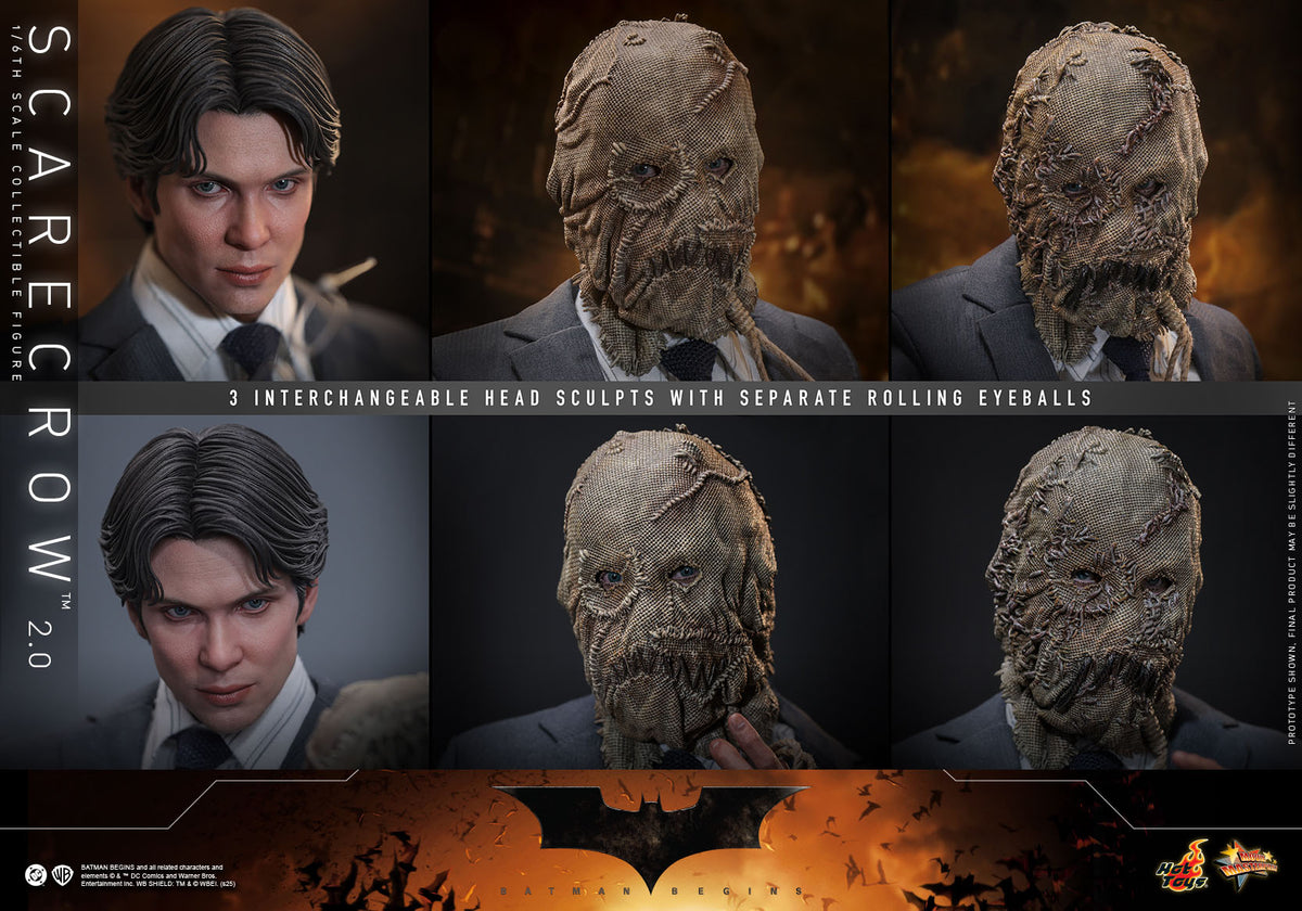 Scarecrow 2.0 - DC Batman Begins Hot Toys Collectibles 1/6 Scale Action Figure