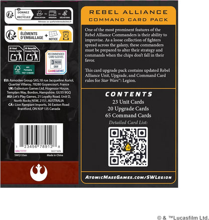 Star Wars Legion - Rebel Alliance Command Card Pack