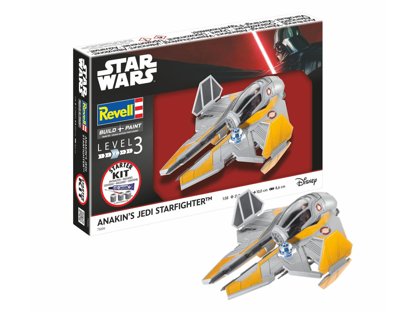 Revell Star Wars 1:58 Scale Starter Kit - Anakin's Jedi Starfighter