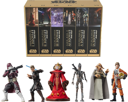 INFORMATION COMING SOON Star Wars Black Series Action Figure Saga Wave 1 - Set of 6 With VHS Packaging