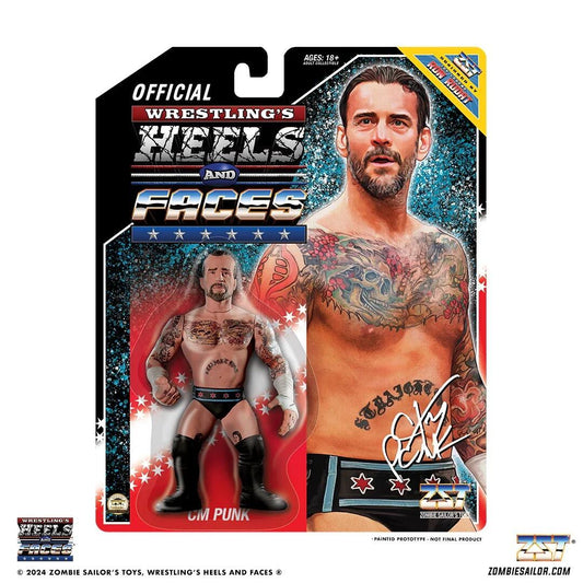 Wrestling's Heels and Faces 4.5 Inch Scale Action Figure - CM Punk
