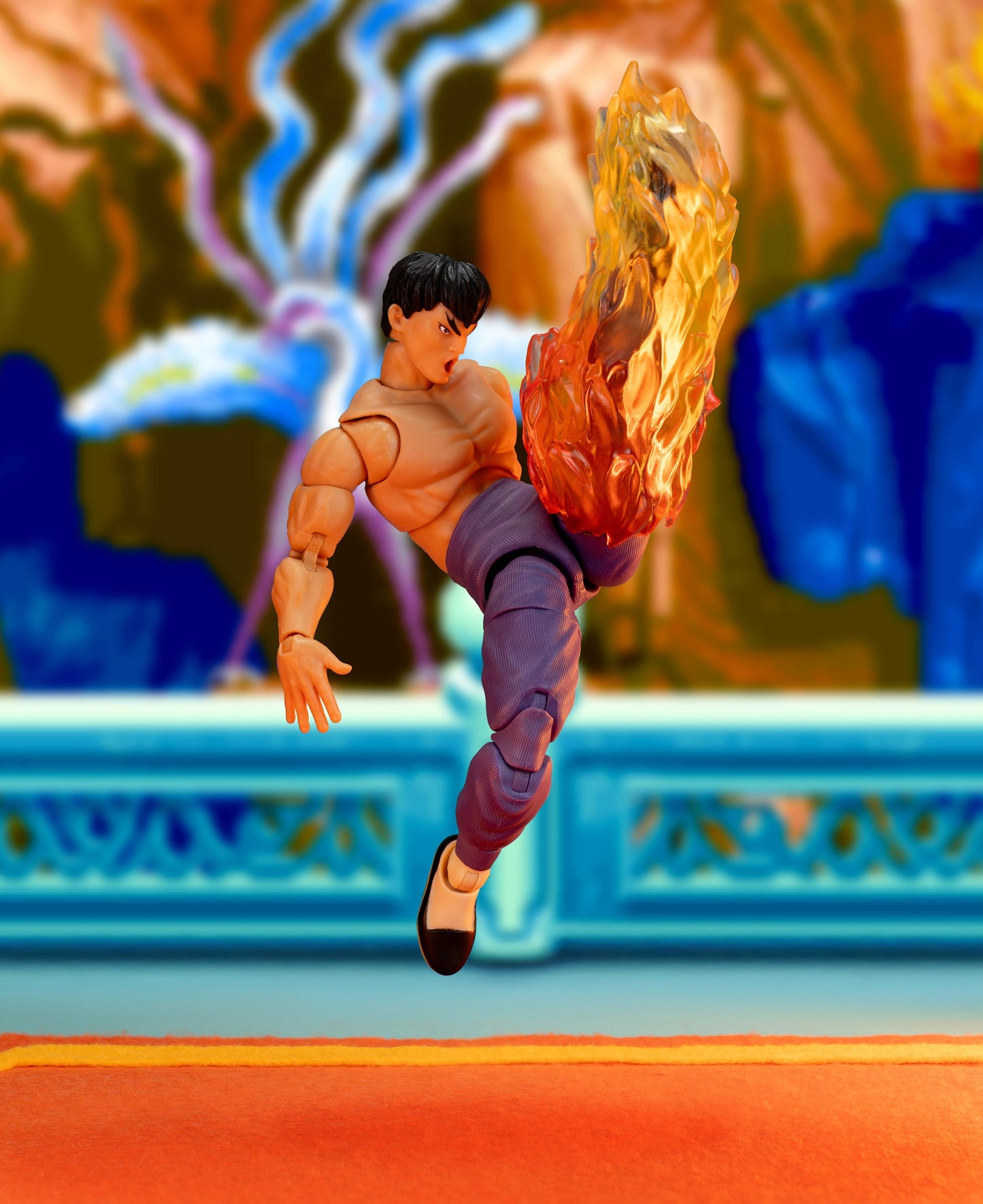 Ultra Street Fighter II Exclusive 6 Inch Deluxe Action Figure - Fei Long (Player 2)