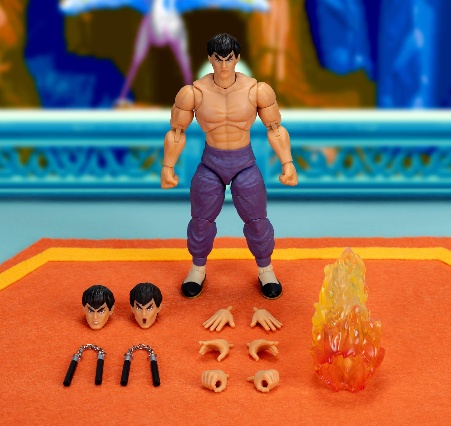 Ultra Street Fighter II Exclusive 6 Inch Deluxe Action Figure - Fei Long (Player 2)