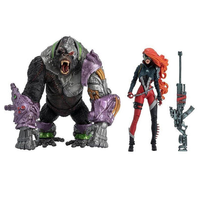 Spawn 7inch Action Figure w/ Megafig - She Spawn & Cygor (Gold Label)